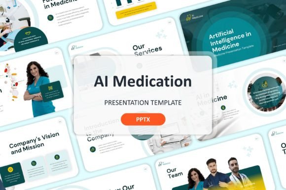 AI Medication - Powerpoint Template: Your Professional Design Toolkit
