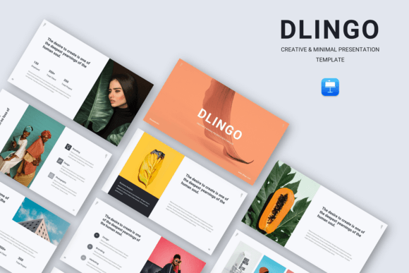Dlingo: A Minimal Keynote Template for Clarity