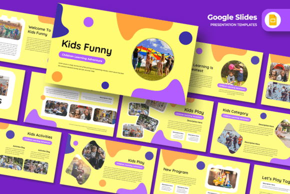 Inject Playful Energy with the Kids Funny Google Slides Template