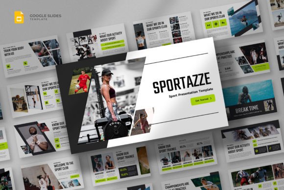 Modern Sports Presentation Design: The Sportazze Google Slides Template