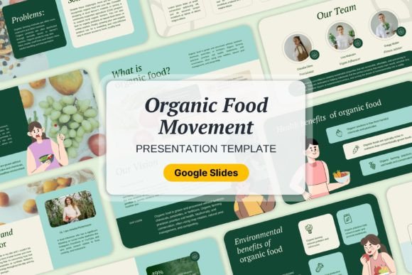 Organic Food Movement Google Slides: A Template for Modern Brands
