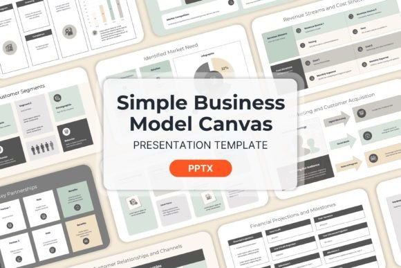 Simple Business Model Canvas: Your PPT Strategy Tool