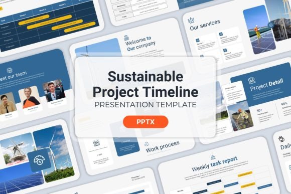 Sustainable Project Timeline - PPT: Structure Meets Style