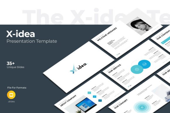 The X-idea Google Slides Template: Clean, Modern, Professional